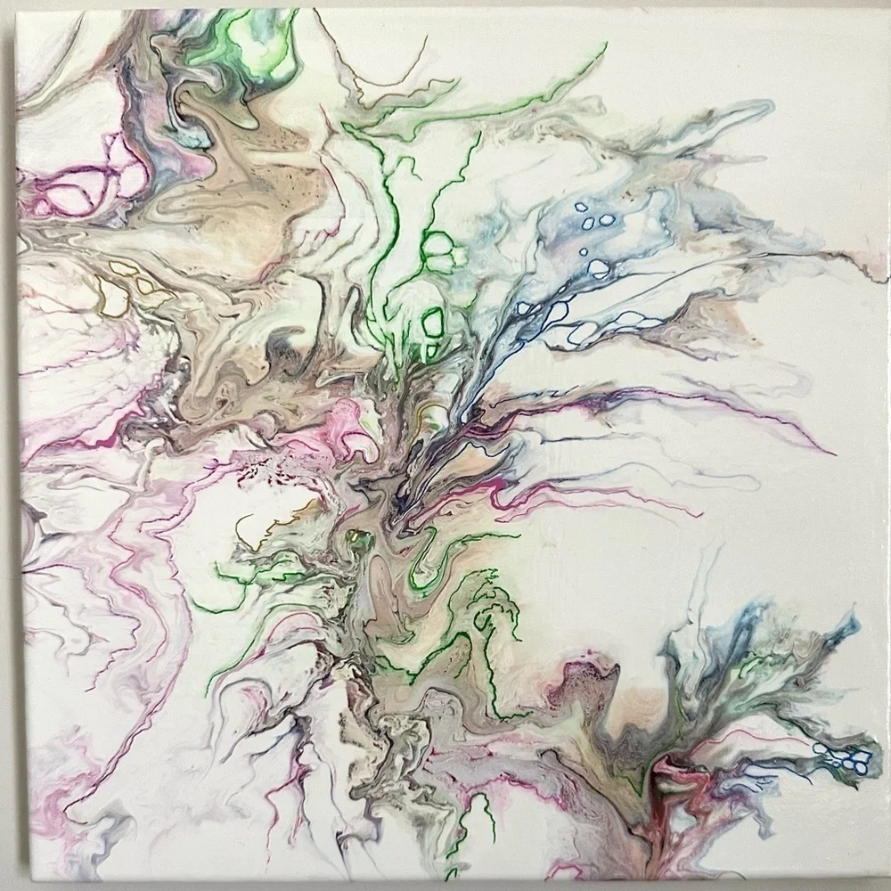 Original Acrylic Painting One of a Kind Unique Made in NC - Picture 5 of 5